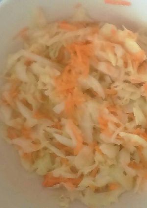 Una foto de Ensalada de repollo y zanahoria 