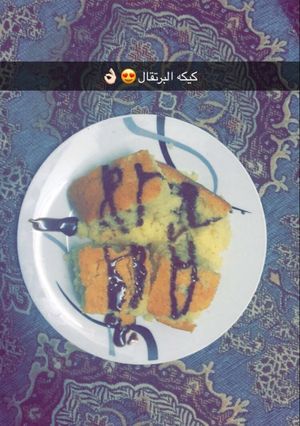 صورة لوصفة كعك برتقال 😋💕