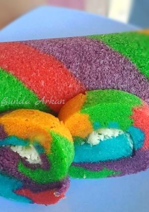 Foto resep Bolu Gulung rainbow