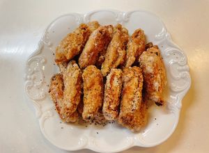 Hình của món Cánh gà tẩm bột năng Nhật chiên giòn.