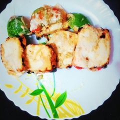 A picture of Paneer malai tikka.