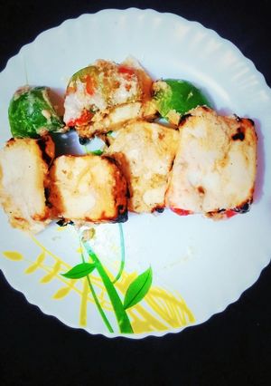 A picture of Paneer malai tikka.