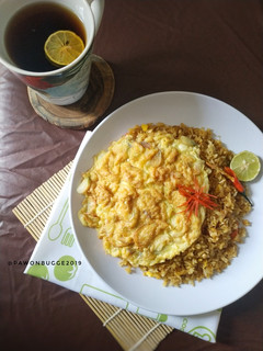 Foto resep Nasi Goreng Kampung dan Telur Dadar Ala Mamah