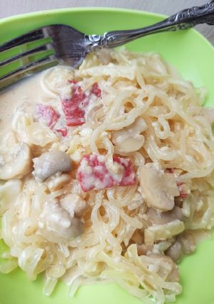 Foto resep Shirataki Carbonara