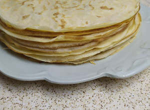 Una foto de Panqueques con dulce de leche