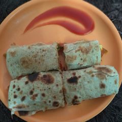 A picture of Paneer roll.