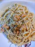 Linguine al limone e gamberetti