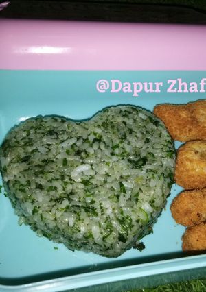 Foto resep Nasi Bayam (bekal anak lahap)