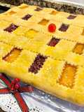 Pastel con masa frola y mermeladas “sin gluten”