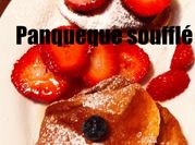 Una foto de souffle de vainilla