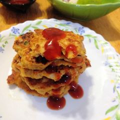 Chicken pancakes A picture of Chicken pancakes.
