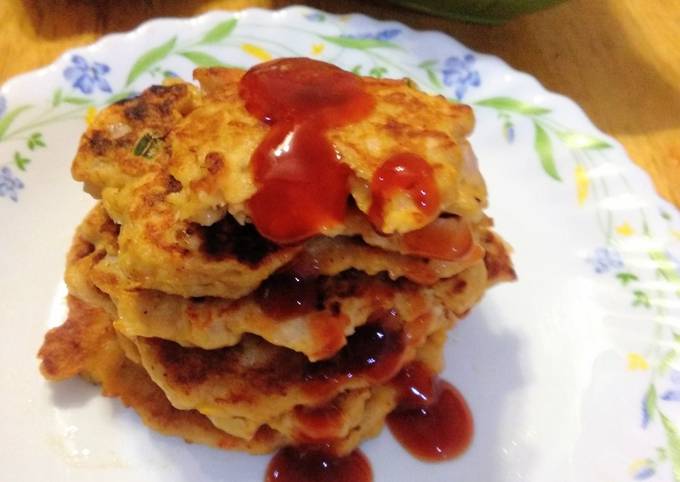 Recipe of Super Quick Homemade Chicken pancakes