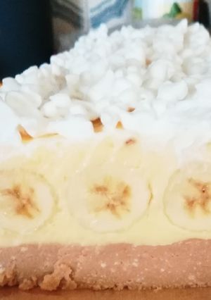 Banános - tejszínes sütés nélküli recept fotója