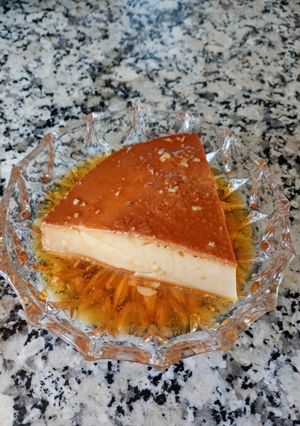 Una foto de Flan de dulce de leche