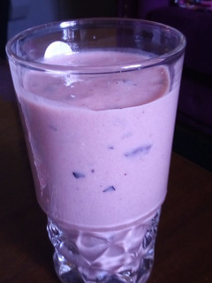A picture of Blue berry watermelon smoothie.