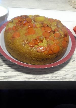 صورة لوصفة مقلوبه جزر