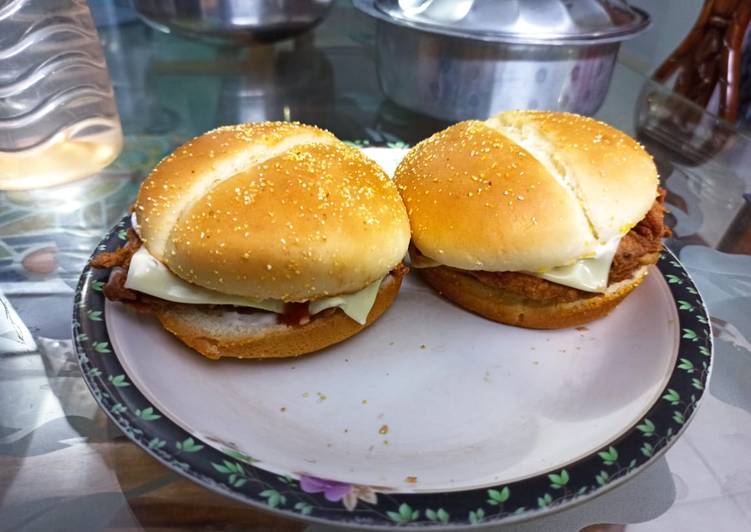 Step-by-Step Guide to Make Favorite Chicken patty burger