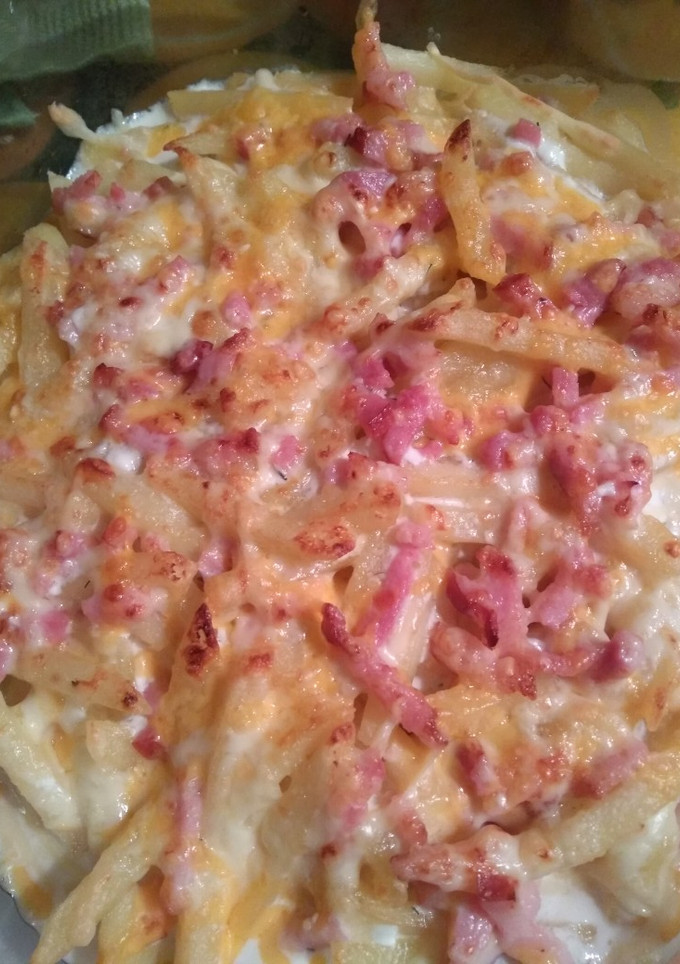 Una foto de Patatas gratinadas con queso (tipo Foster Hollywood)