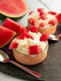 Mascarpone and Watermelon Semifreddo