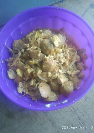 Foto resep Orak arik tahu toge bakso