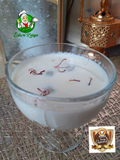 A picture of Elaichi saffron milk.