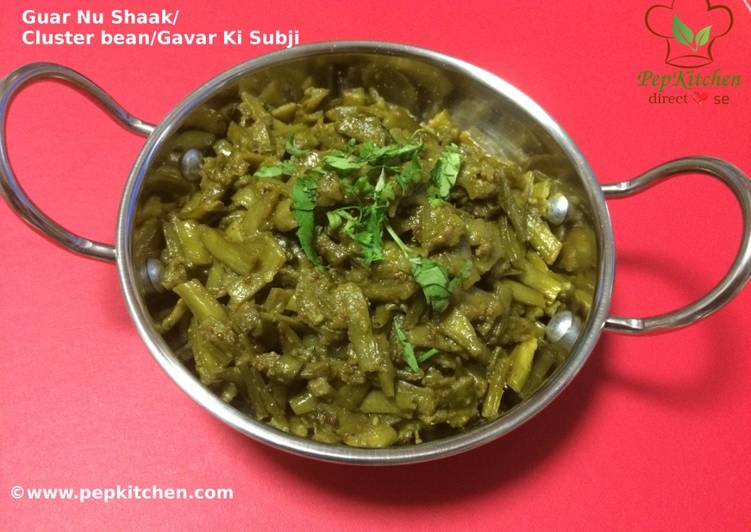 Recipe of Homemade Guar Nu Shaak/Cluster Beans Fry/Gavar Ki Subji