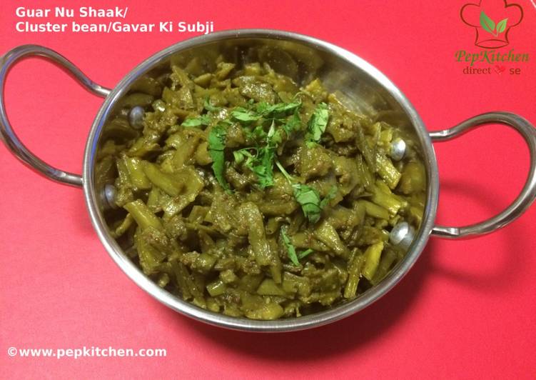 Recipe of Award-winning Guar Nu Shaak/Cluster Beans Fry/Gavar Ki Subji