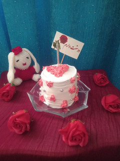 عکسی از دستور کیک ولنتاین