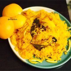 Komola Pulao: Narangi/Orange Pulao/Rice A picture of Komola Pulao: Narangi/Orange Pulao/Rice.