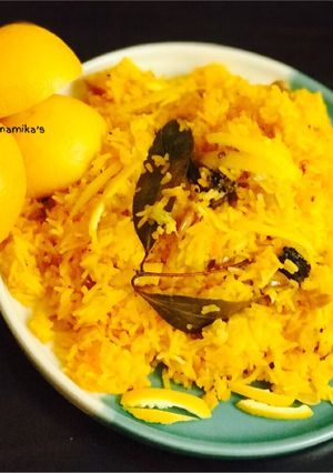 A picture of Komola Pulao: Narangi/Orange Pulao/Rice.