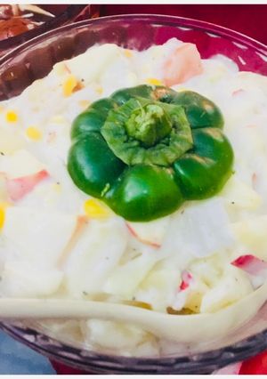 A picture of Apple 🍎 Salad.