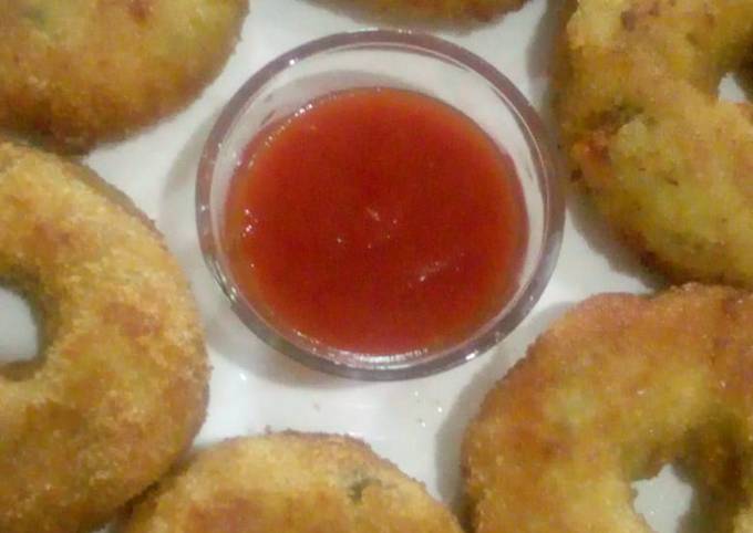 Bagaimana Menyiapkan Potato chicken donuts yang Bikin Ngiler