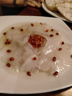 Una foto de Carpaccio de bacalao