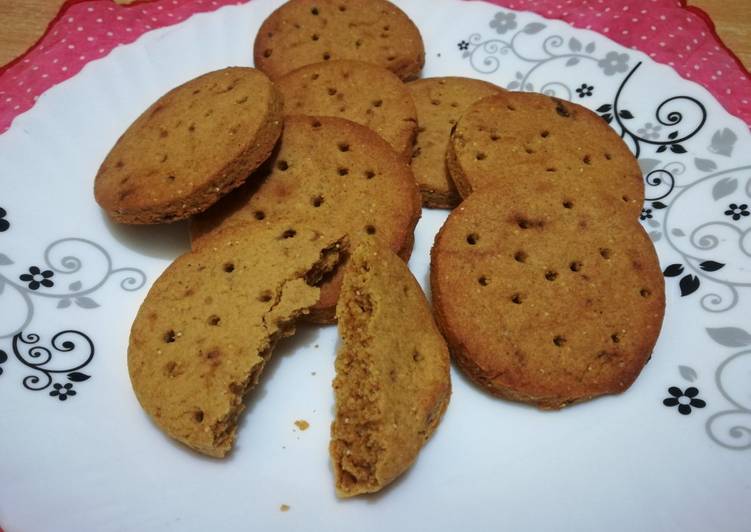 Cinnamon spiced sweet potato digestive biscuits
