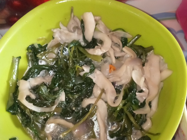 Resep Tumis kangkung dan jamur Anti Gagal