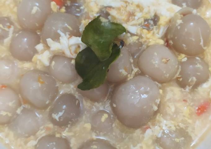 Langkah Mudah untuk Menyiapkan Bacil seblak/ cilok kuah bumbu seblak, Enak Banget