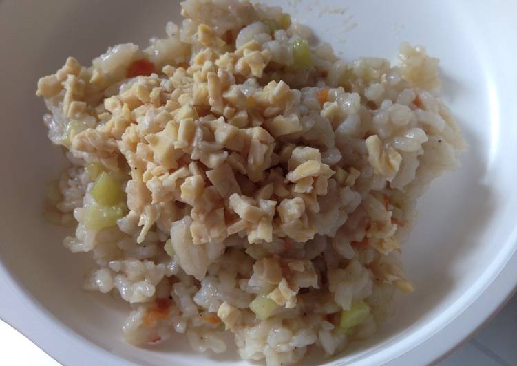 Cara Gampang Membuat Nasi tim teri tempe, Lezat