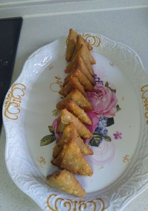A picture of Samosas.