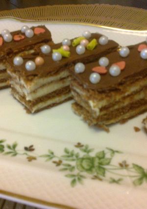 Kakaós-mézes szelet recept fotója