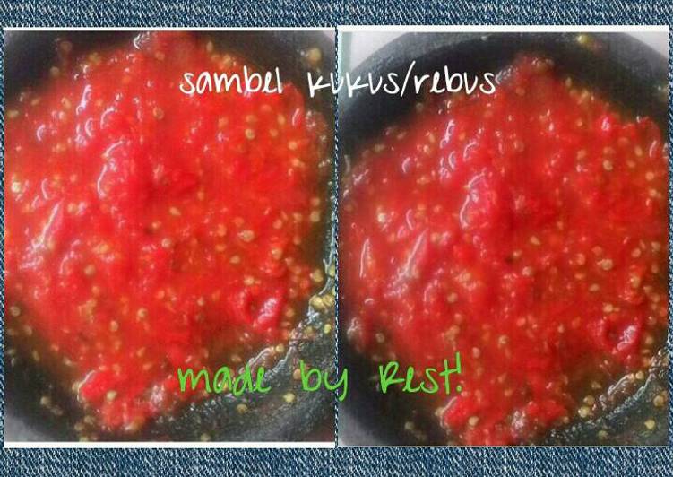 Proses Menyiapkan Sambel Kukus/Rebus😋 yang Enak
