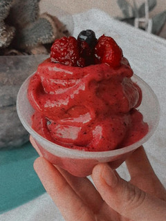 Una foto de Helado vegano apto APLV