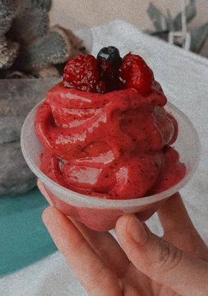 Una foto de Helado vegano apto APLV