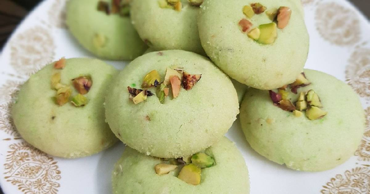 Pistachio ghee biscuit/Nankathai Recipe by Maria Emmanuel Cookpad