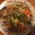 Salade de jeunes endives et carottes râpées au vinaigre d abricot et persil