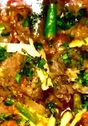 A picture of Mutton karahi.