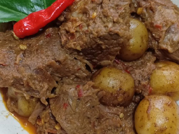 Resep Rendang Daging 🥩 Kentang yang Enak Banget