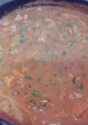 A picture of Restaurant Special Paneer Mutter Rich Dish.