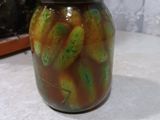 Мариновані огірки з кетчупом чилі (на зиму)