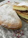 Soft Crostata with Pastry Cream and Blackberry Jam