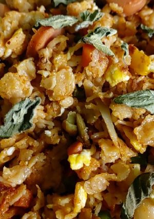 Foto resep Rolled oats goreng (diet nasi)